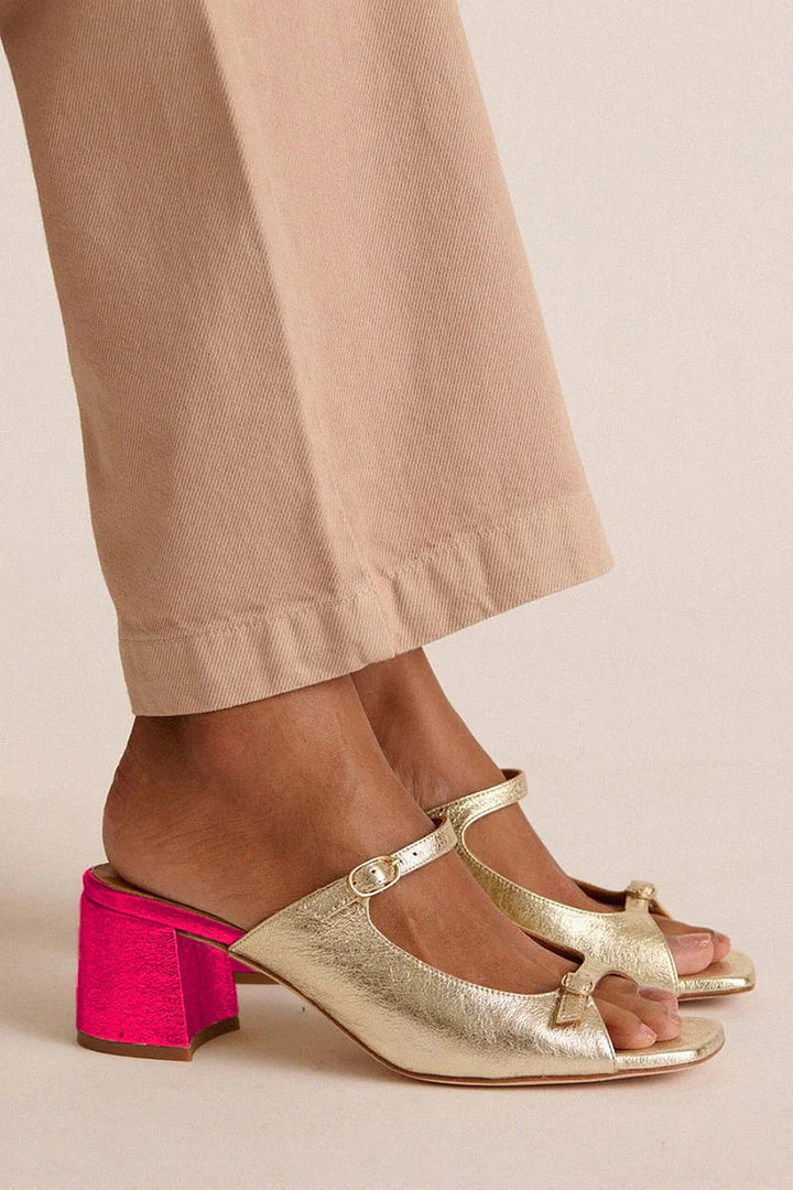 Priscilla – Chunky Slingback Cut-Out Heels