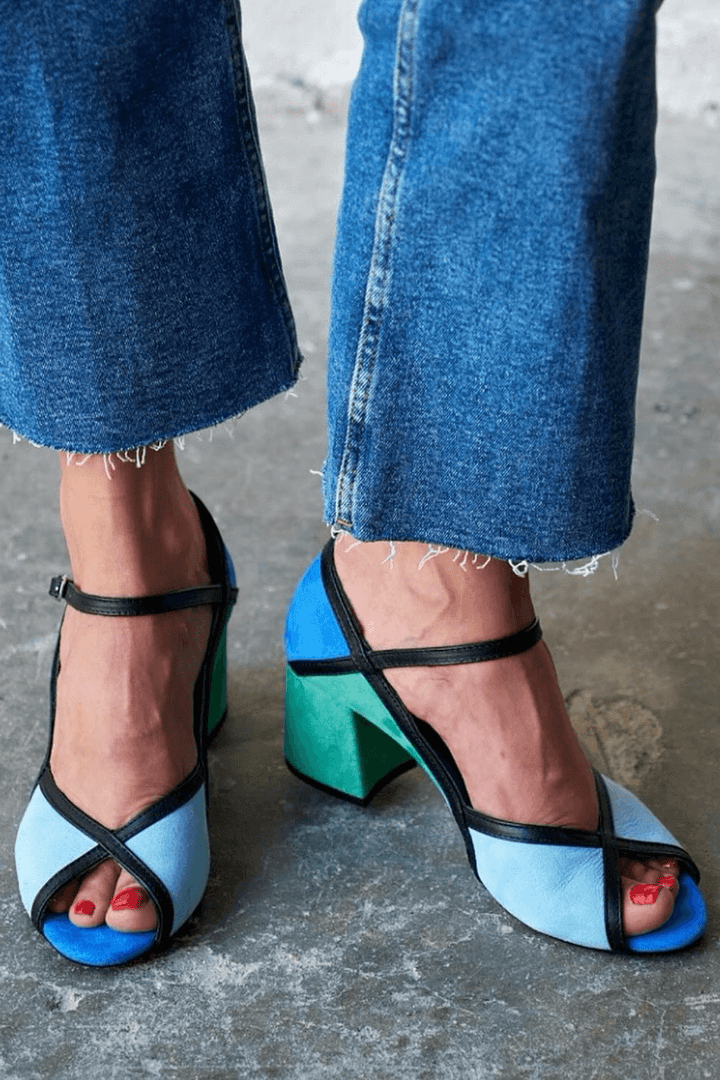 Solange – Stiletto Buckle T-Strap Heels