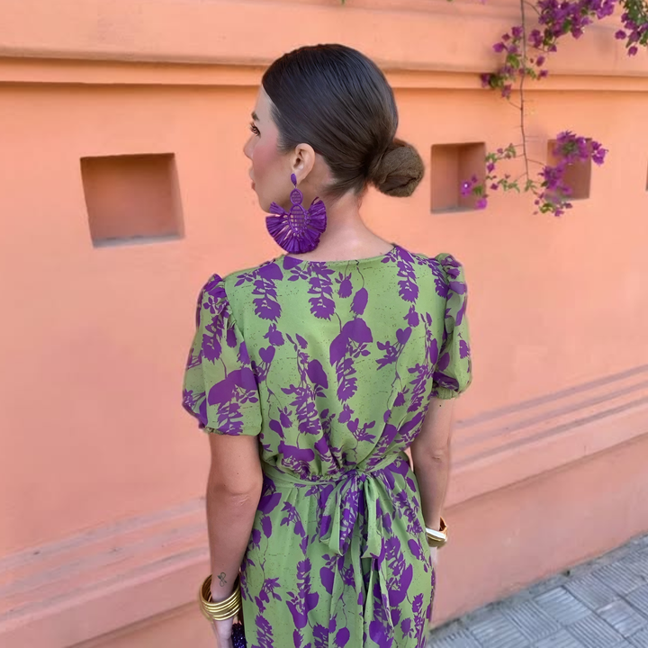 Andrea | Spring Floral Midi Dress