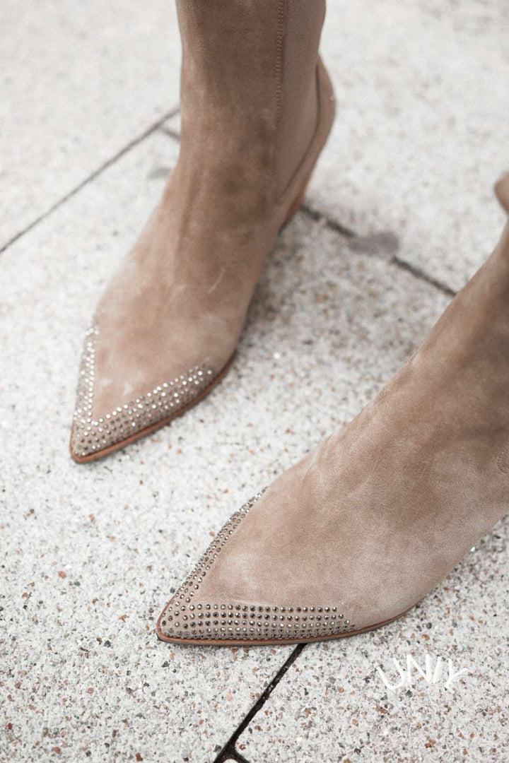 Odette | Ankle Western Suede Boots