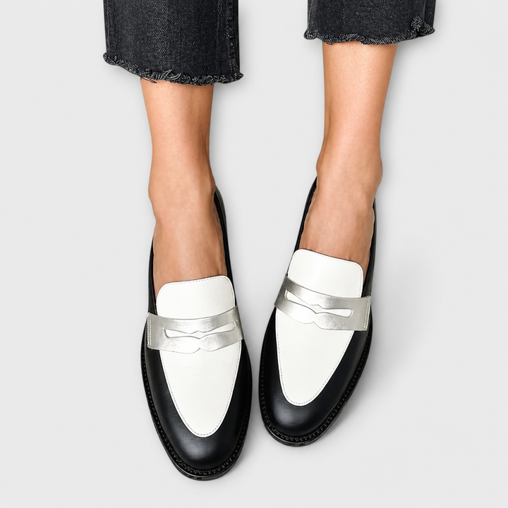 Xara™ Black Metallic Loafers
