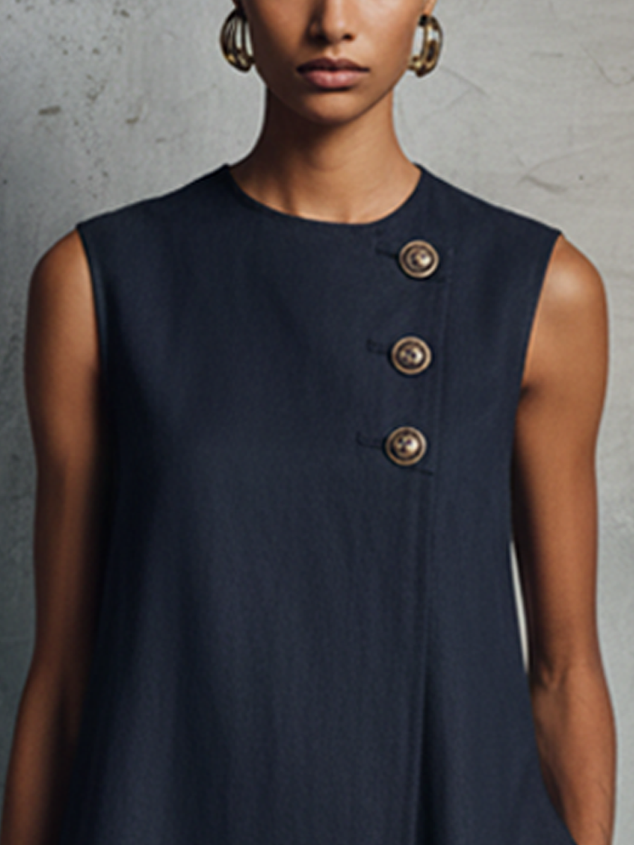 Verbane | Minimalist  Blue Dress|