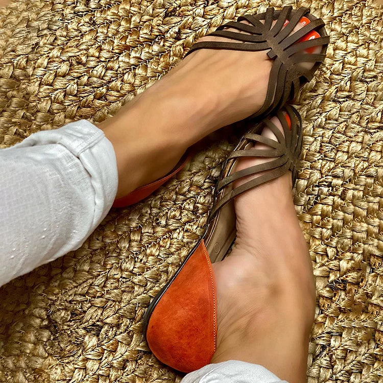 Frederica | Cut-Out Slip-On Round-Toe Flats