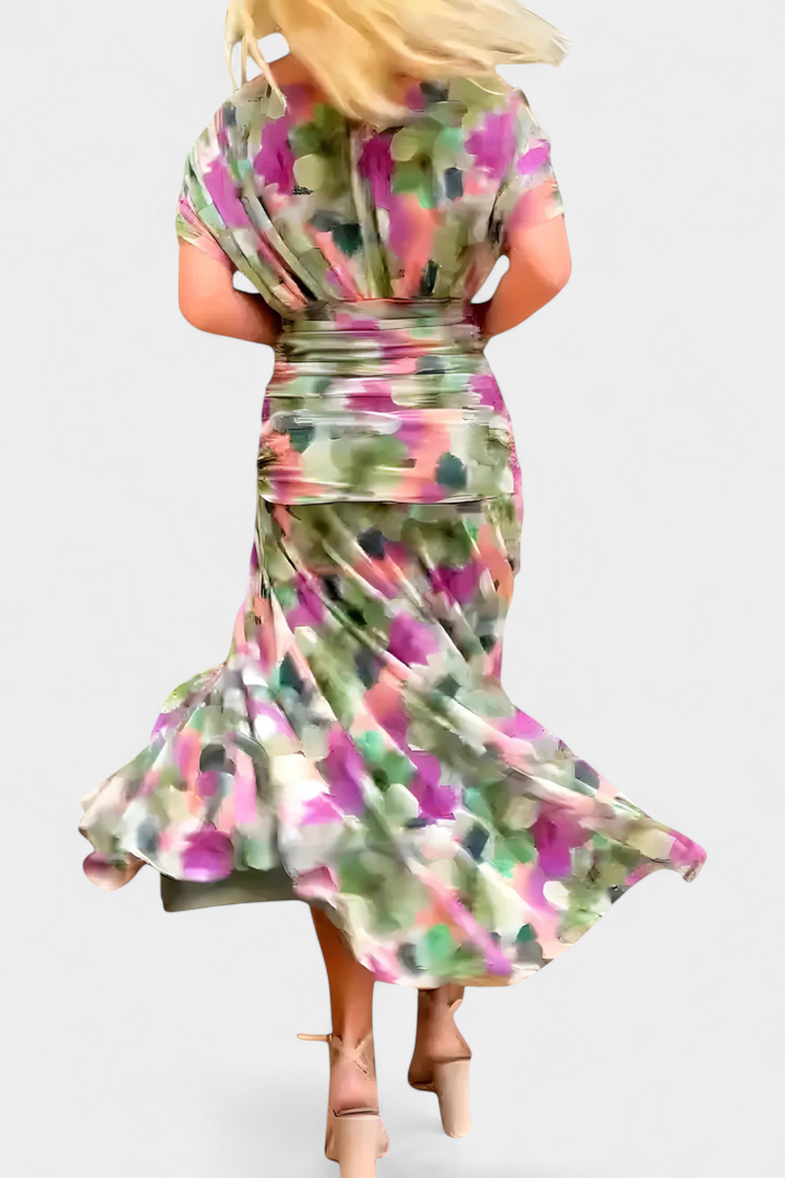 Sophie | V-Neck Floral Maxi Dress