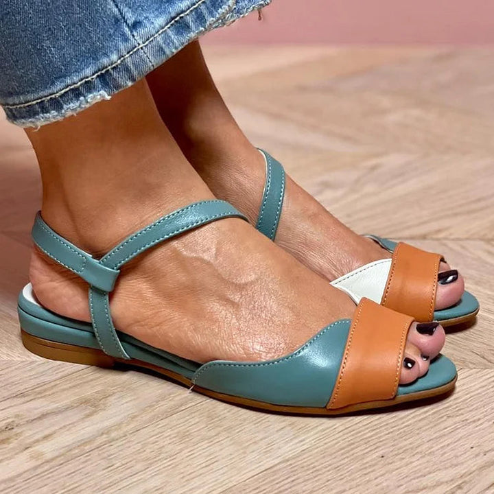 Constance | Slingback Peep-Toe Quilted Sandals