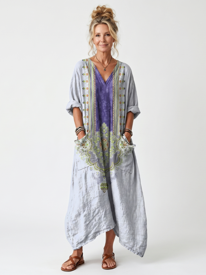 Margaux | V-Neck Pocket Maxi