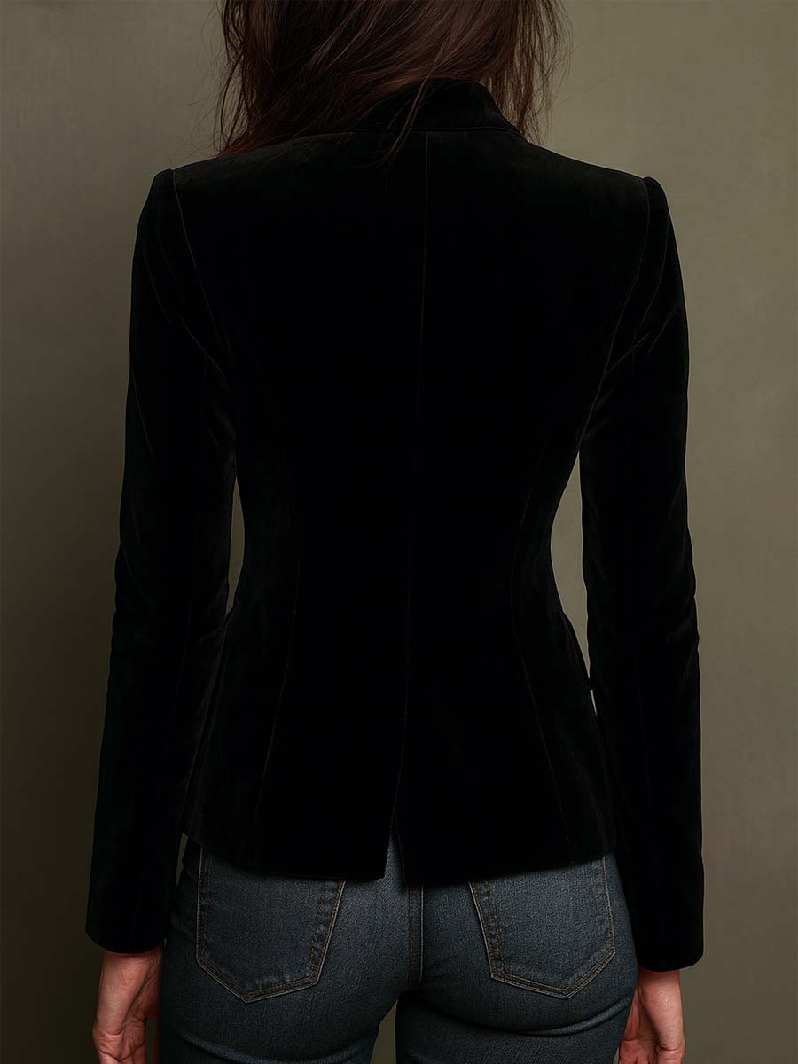 Women's Colorful Floral Embroidered Blazer