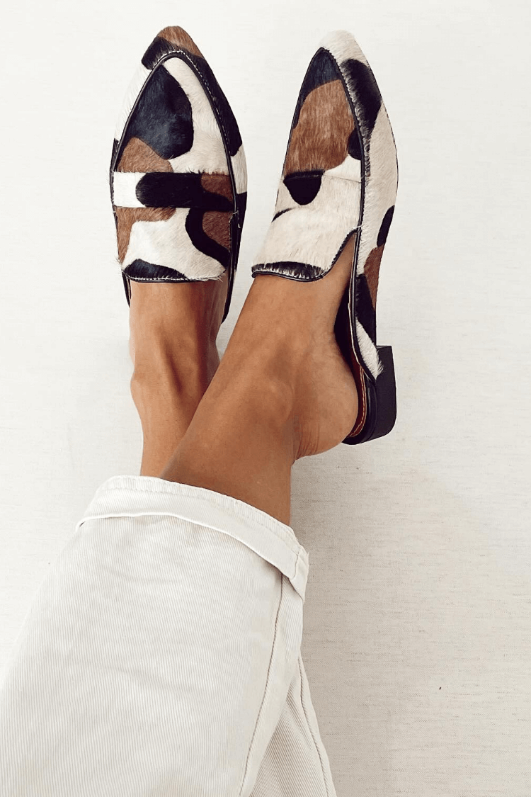 Sibylla – Patchwork Round-Toe Loafers