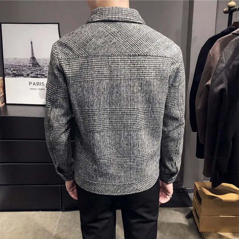 Marcel Handmade Plaid Men's Coat