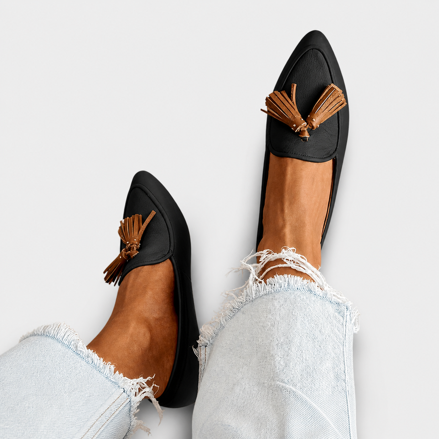 Vesperia - Contemporary Fringe Moccasin Slippers