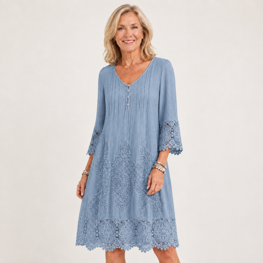 Genevieve™ | Vintage Lace Midi Dress