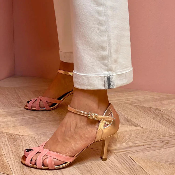 Caroline | Stiletto Cut-Out Peep-Toe Heels
