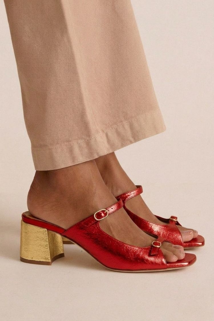 Priscilla | Chunky Slingback Cut-Out Heels