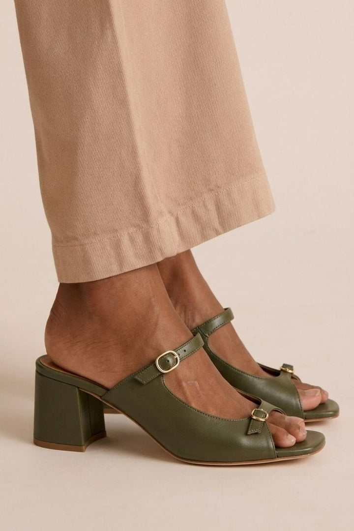 Priscilla | Chunky Slingback Cut-Out Heels