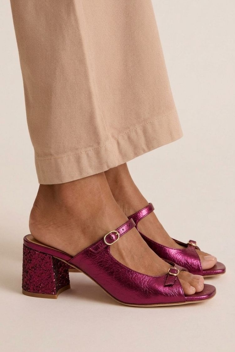 Priscilla | Chunky Slingback Cut-Out Heels