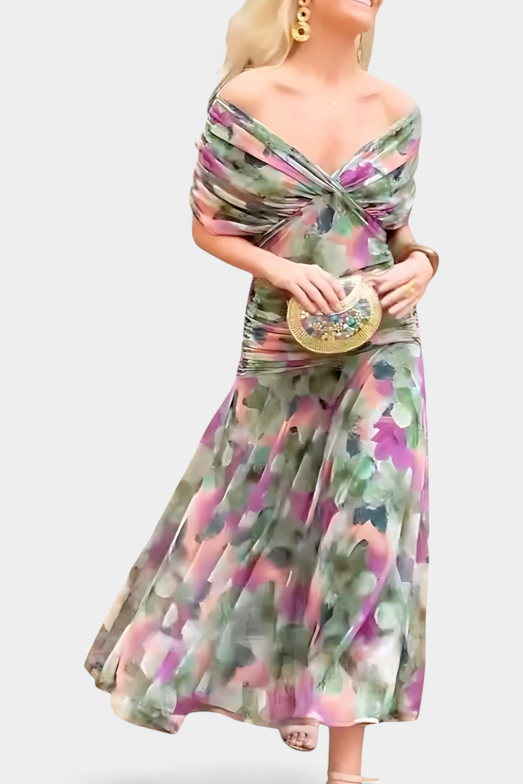 Sophie | V-Neck Floral Maxi Dress