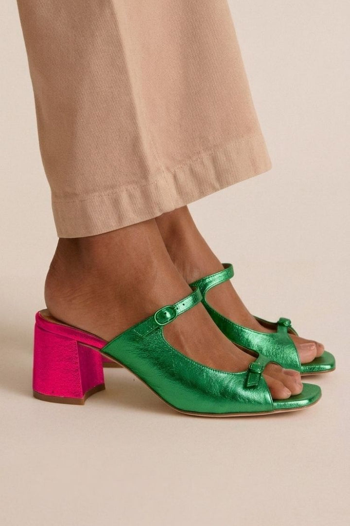 Priscilla | Chunky Slingback Cut-Out Heels