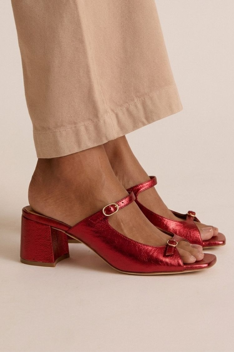 Priscilla | Chunky Slingback Cut-Out Heels