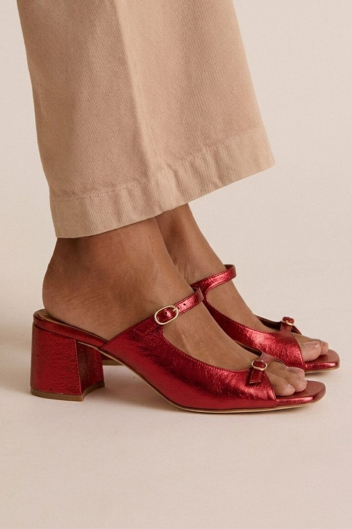 Priscilla | Chunky Slingback Cut-Out Heels