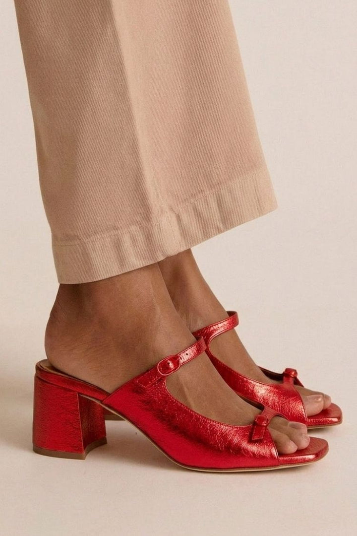 Priscilla | Chunky Slingback Cut-Out Heels