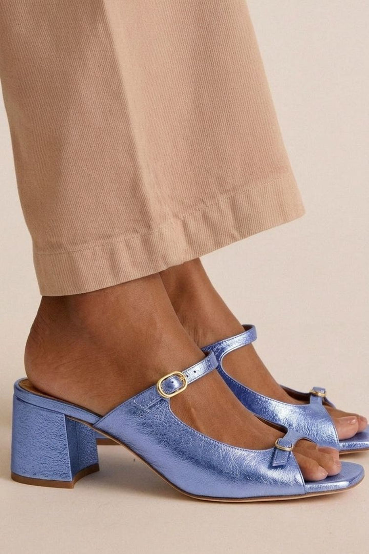 Priscilla | Chunky Slingback Cut-Out Heels