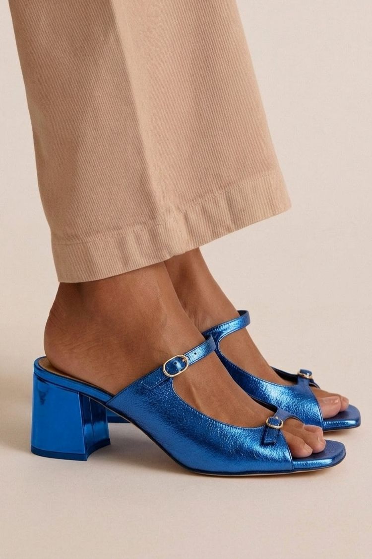 Priscilla | Chunky Slingback Cut-Out Heels
