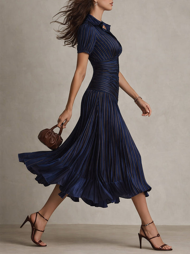 Margaux | Pleated Midi Dress