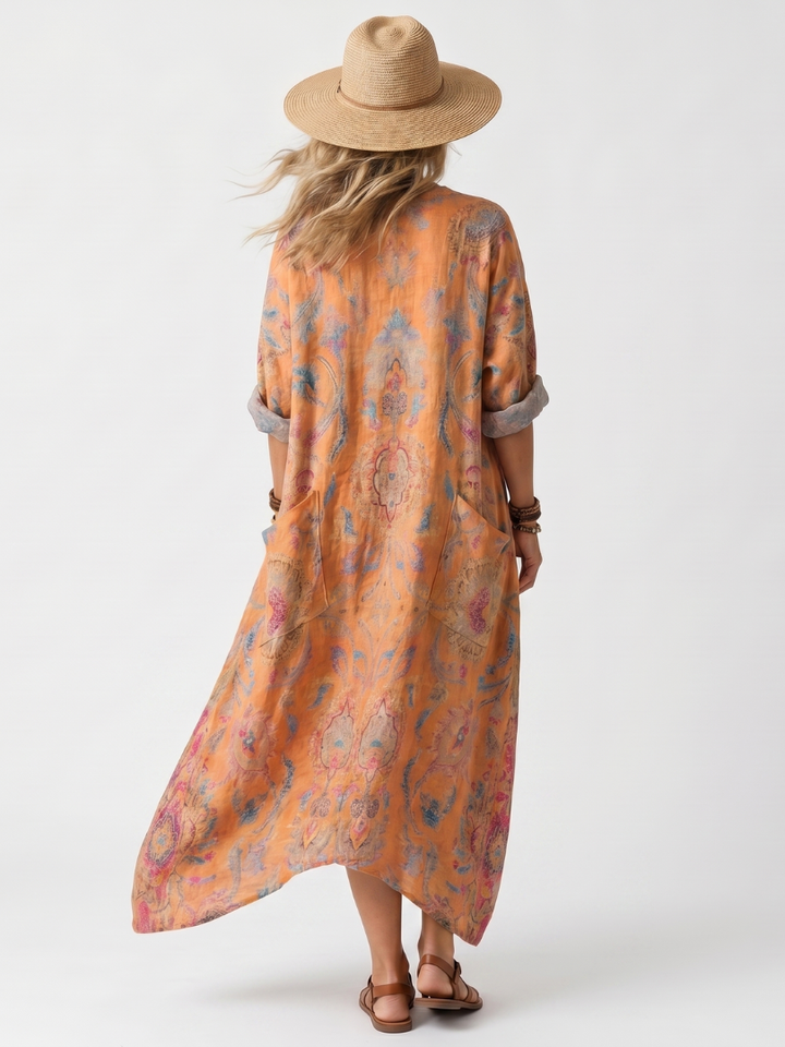 Margaux | V-Neck Pocket Maxi