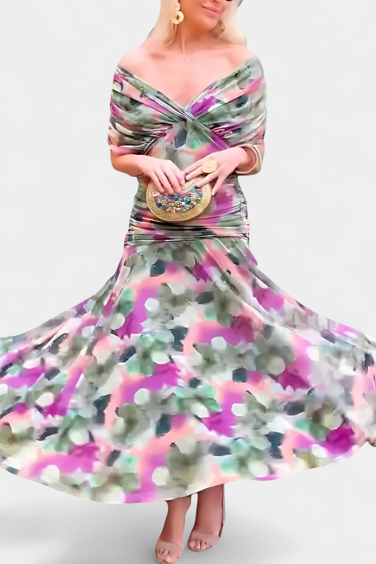 Sophie | V-Neck Floral Maxi Dress