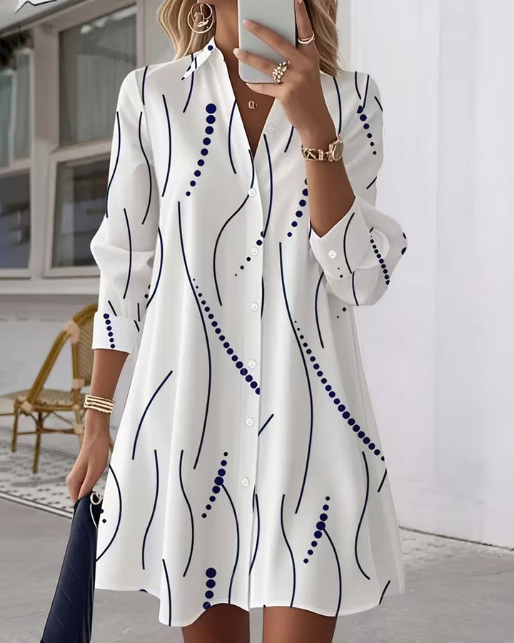 Elodie Wavy Collar Shirt