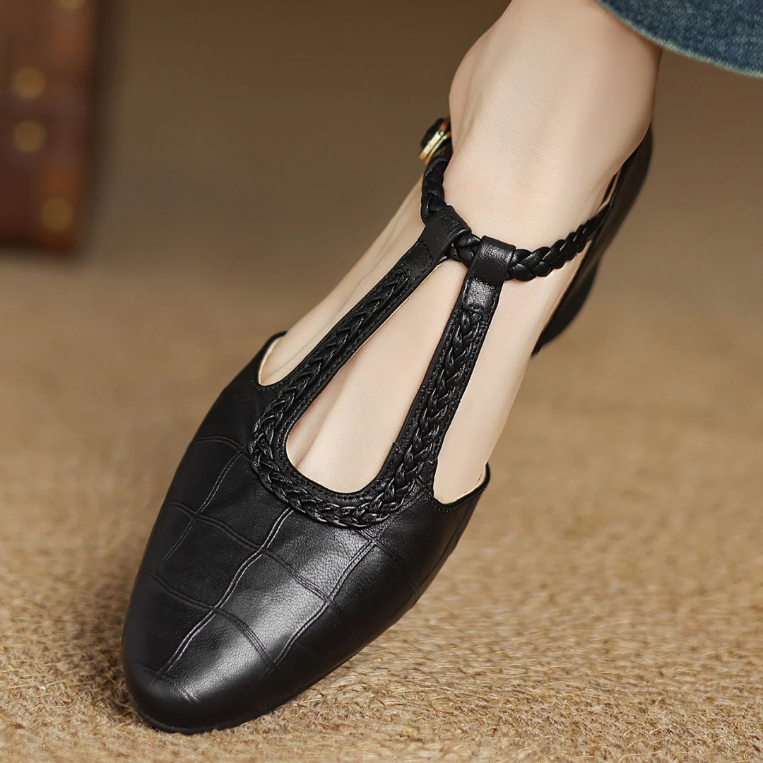 Lara Leather Mary Janes