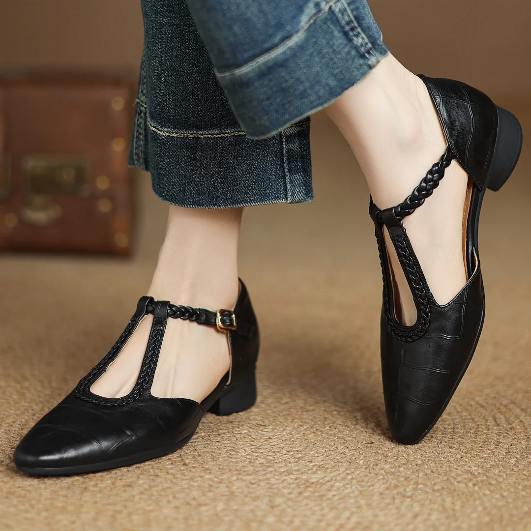 Lara Leather Mary Janes