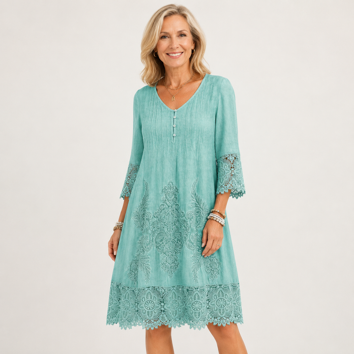 Genevieve™ | Vintage Lace Midi Dress