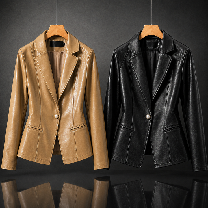 Rivera Lambskin Leather Blazer