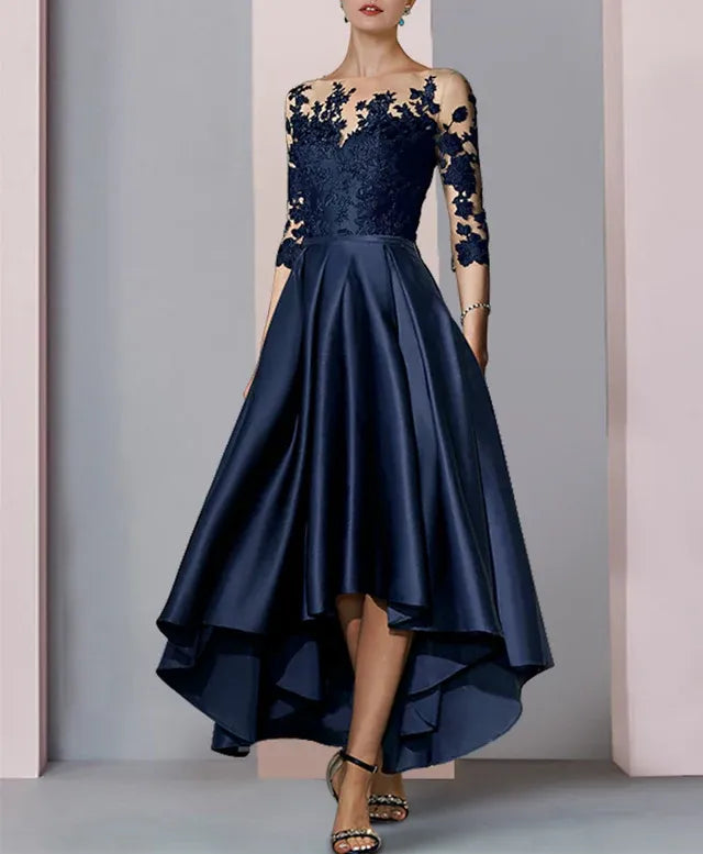 A-Line/Princess Mother of the Bride Dress with Applique Details