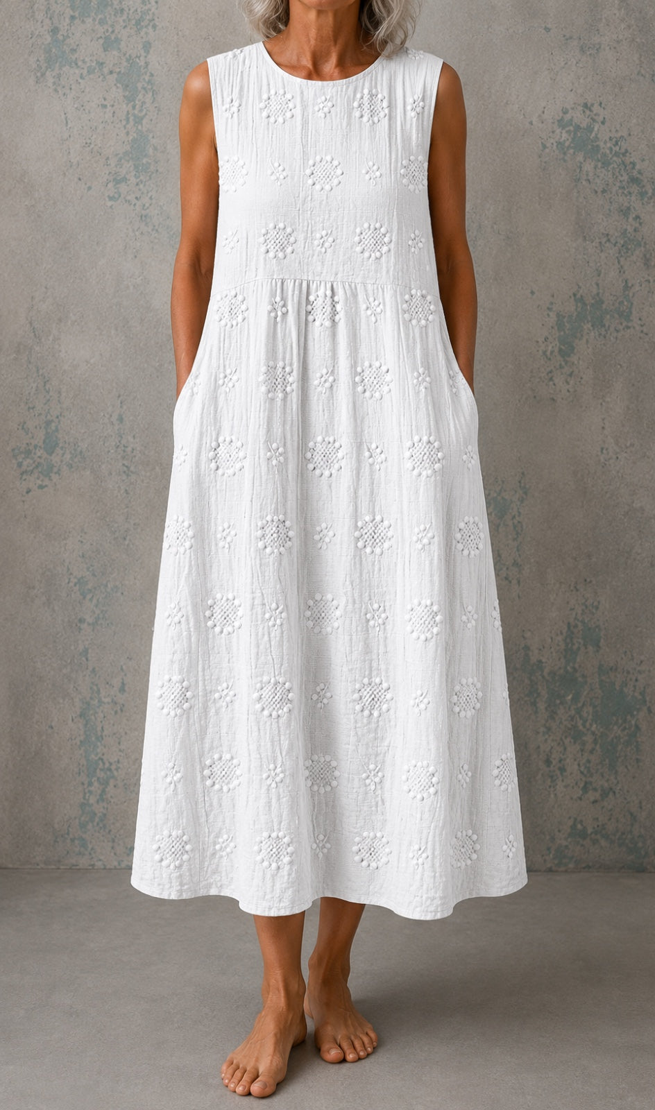 Linda | Sleeveless Linen Dress