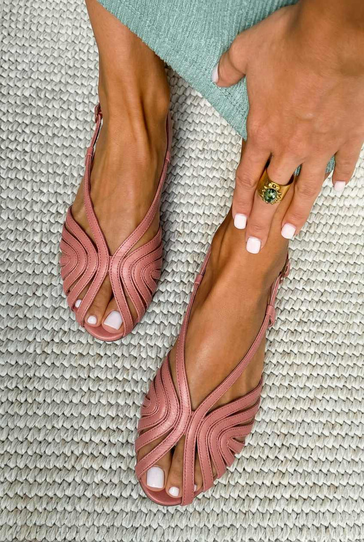 Belinda | Flat Summer Leather Strappy Sandals