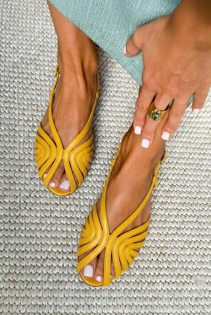 Belinda | Flat Summer Leather Strappy Sandals