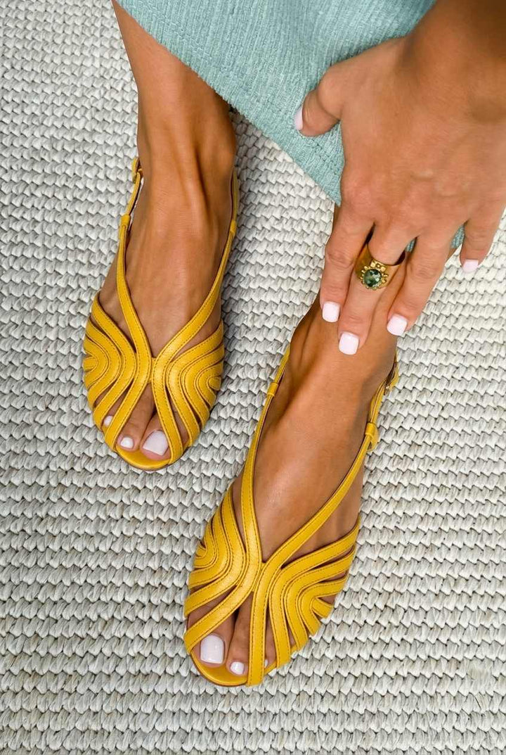 Belinda | Flat Summer Leather Strappy Sandals