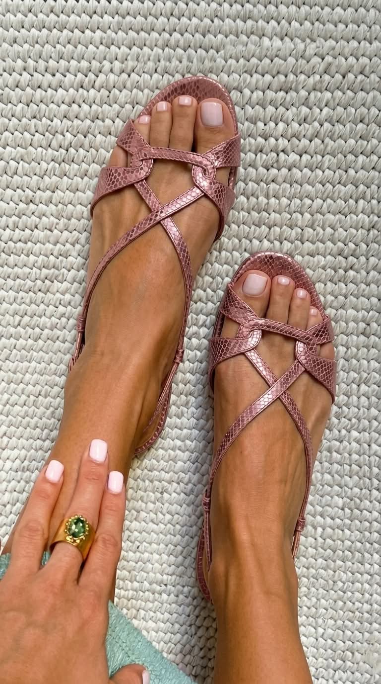Adriana | Slingback Flat Open-Toe Sandals