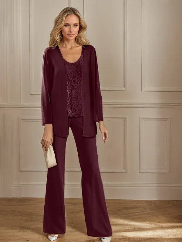 Chiffon Mother of the Bride Pantsuit with Jacket