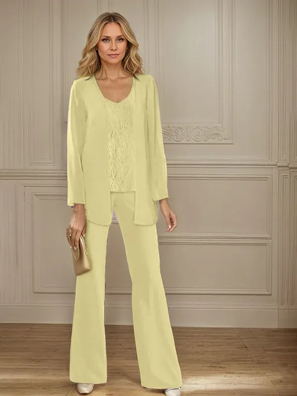 Chiffon Mother of the Bride Pantsuit with Jacket