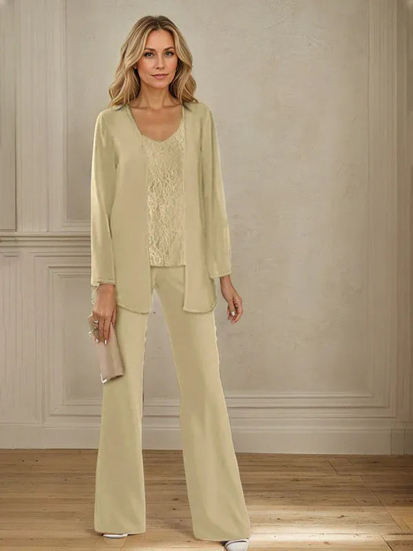 Chiffon Mother of the Bride Pantsuit with Jacket