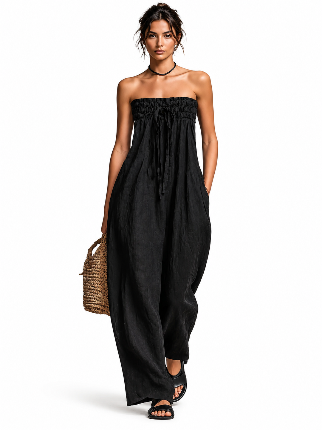 Nina | Sophisticated Strapless Jumpsuit