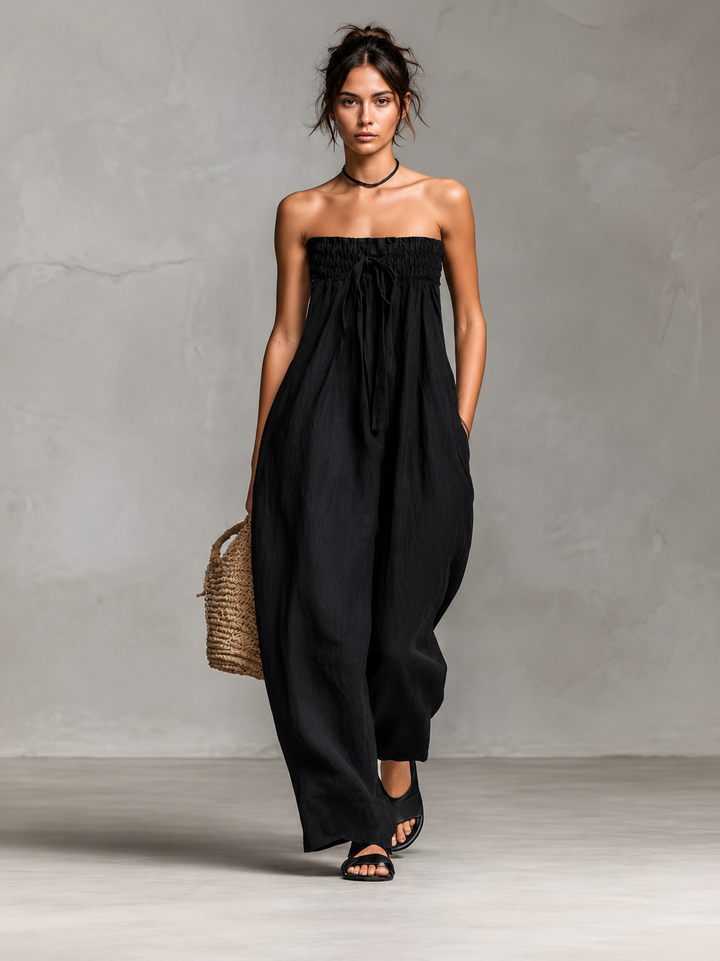 Nina | Sophisticated Strapless Jumpsuit