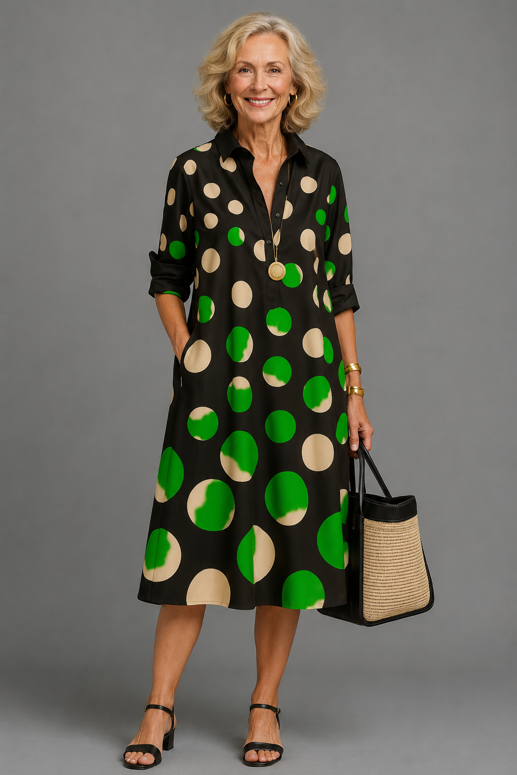 Naomi™ | Elegant Midi Dress