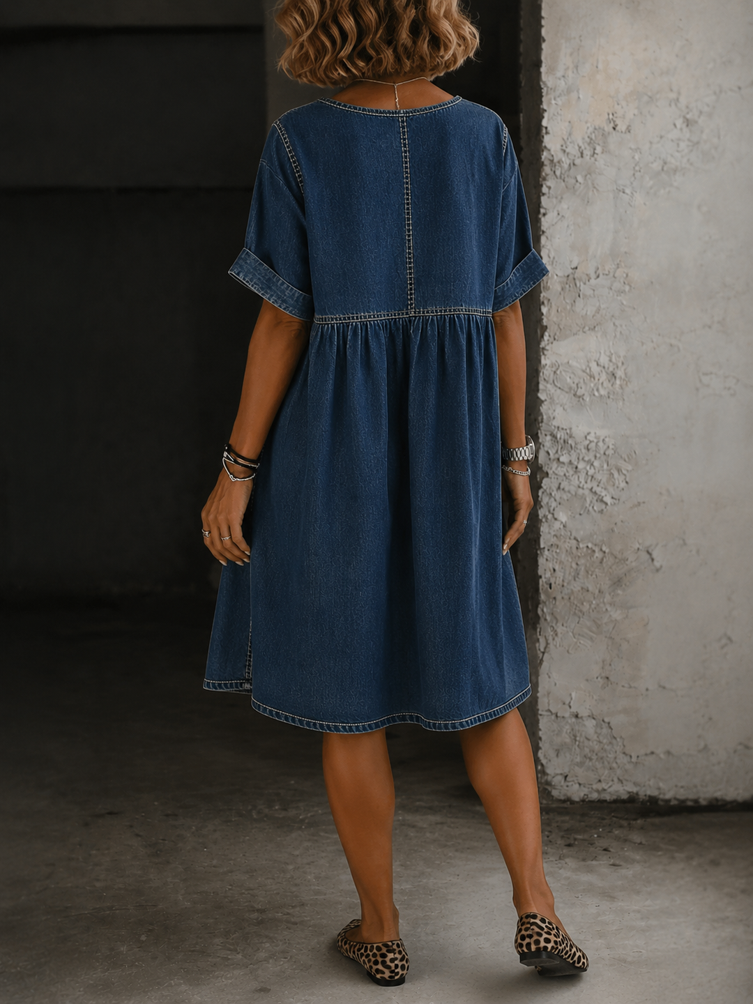 Marlowe  Timeless Denim Shirt Dress