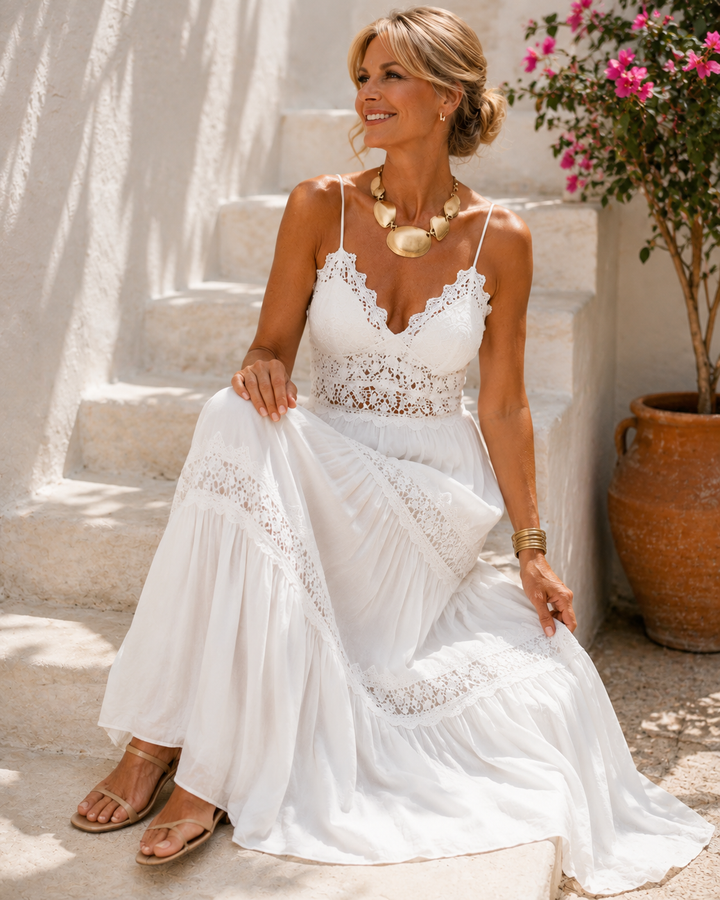 Menorca | Boho Lace Maxi Dress