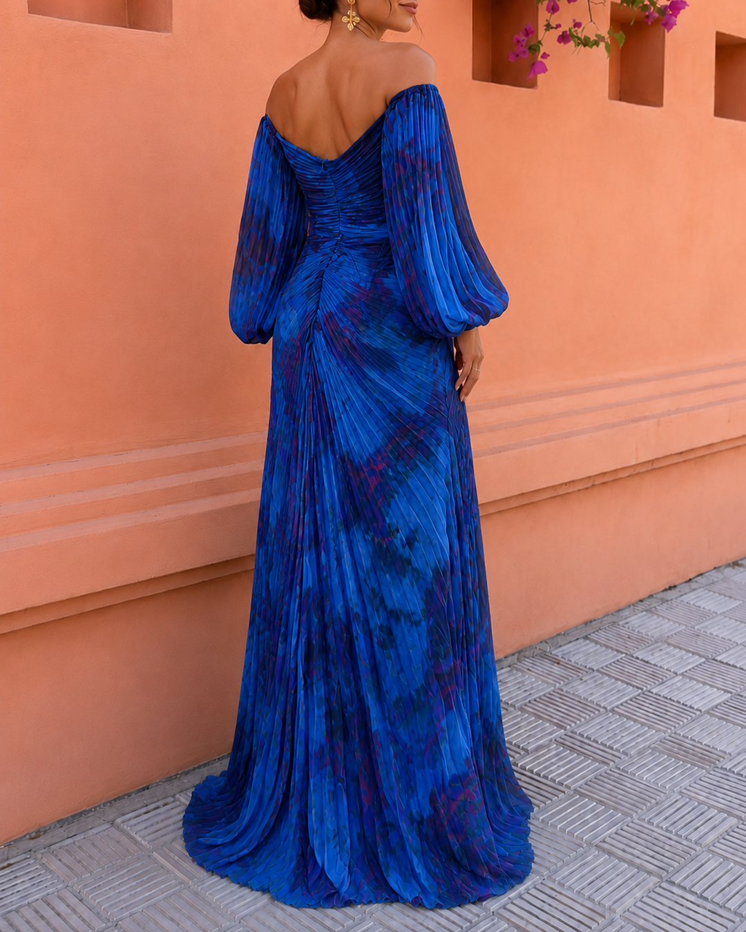 The Valentina | Floral Off Shoulder Maxi Dress