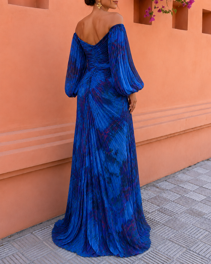 The Valentina | Floral Off Shoulder Maxi Dress